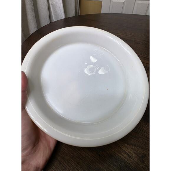 Pyrex Vintage 8.5" Pie Plate Yellow White Milk Glass USA Ovenware Dish 209 - Picture 11 of 16